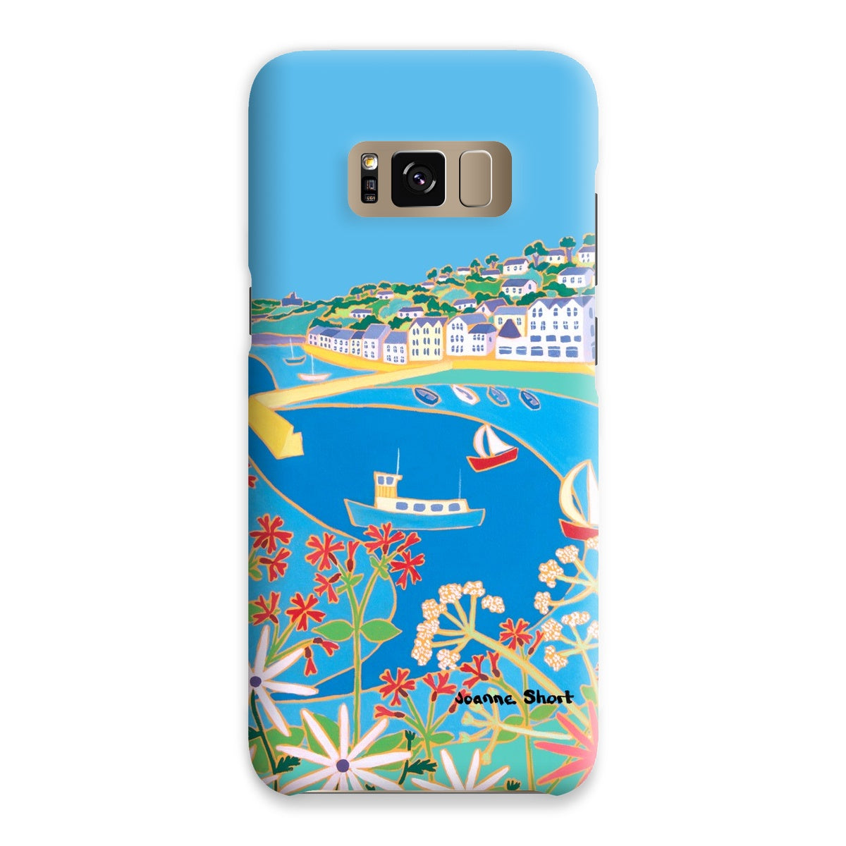 Snap Art Phone Case. St Mawes. Artist Joanne Short. Cornwall Art Gallery