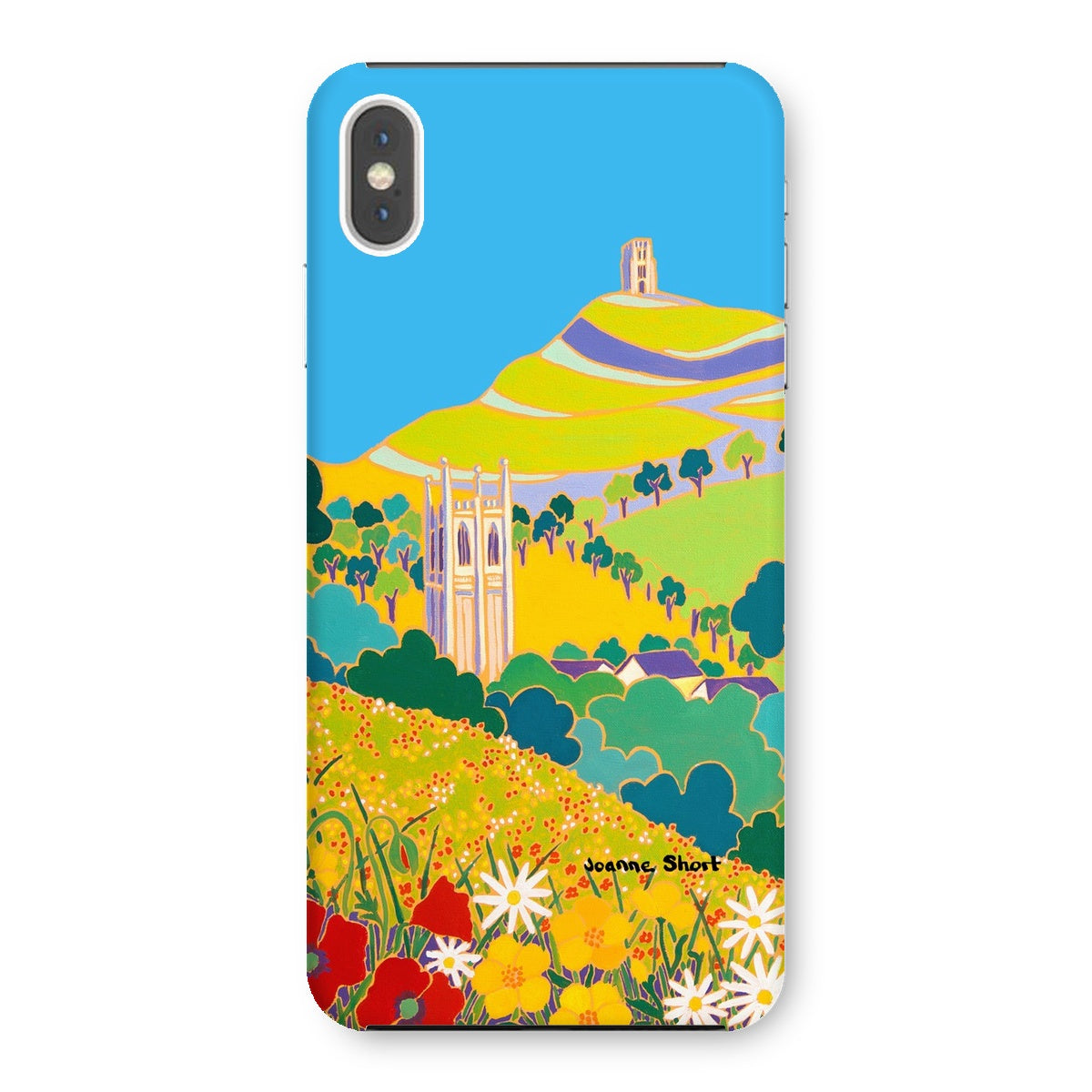 Snap Art Phone Case. Glastonbury Tor, Somerset. Artist Joanne Short. Joanne Short