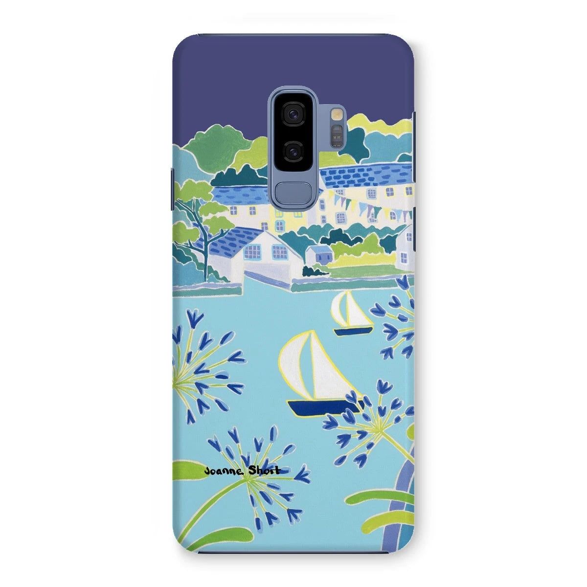 Snap Art Phone Case. Helford River & Village. Artist Joanne Short. Cornwall Art Gallery Joanne Short