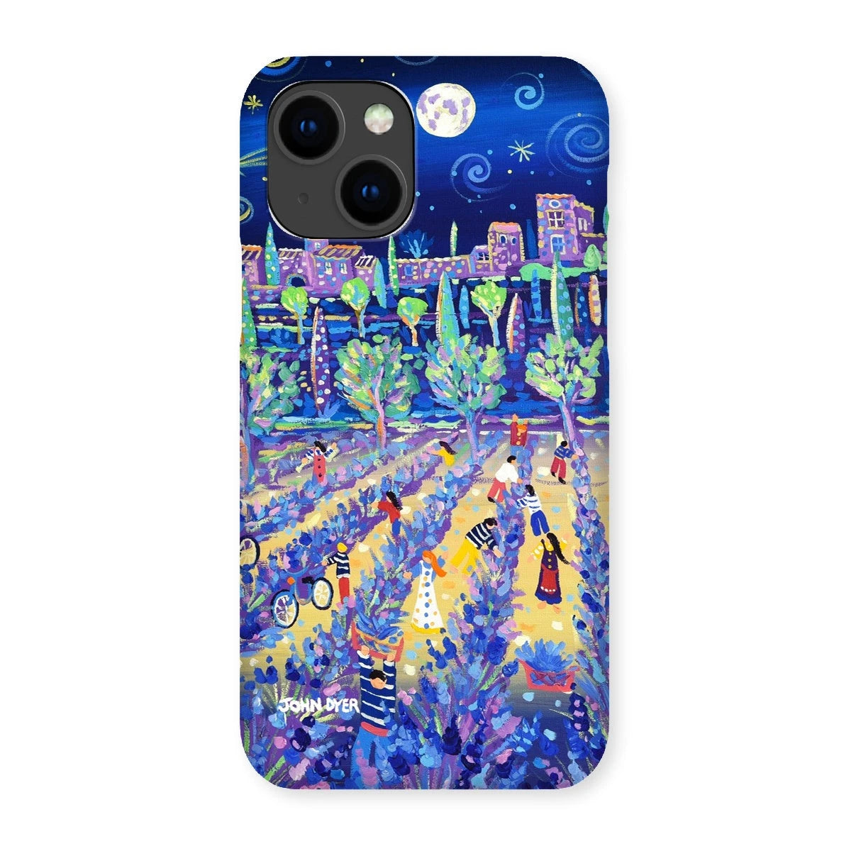 Snap Art Phone Case. Lavender Pickers, Provence, France. Artist John Dyer. Cornwall Art Gallery. John Dyer