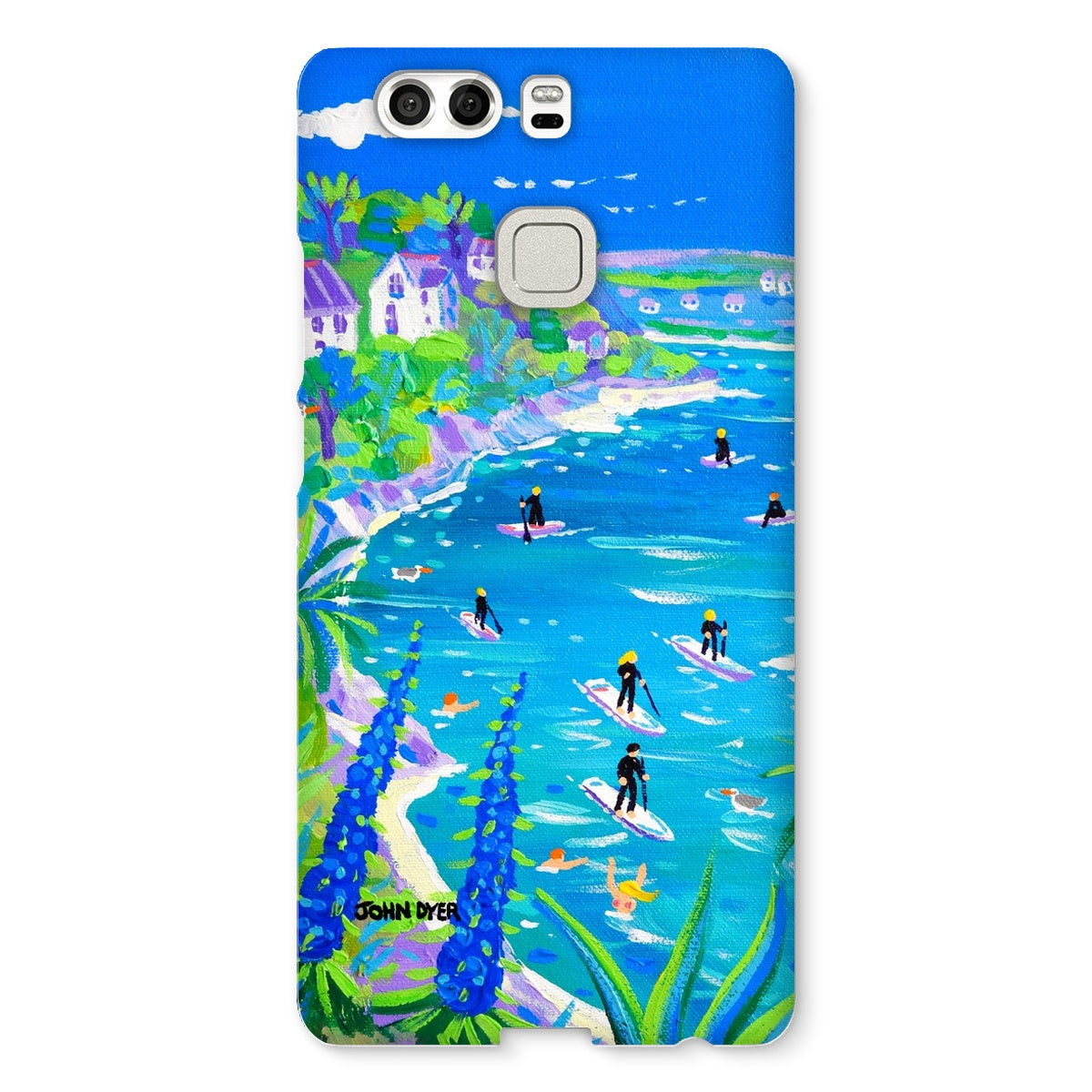 Snap Art Phone Case. SUP Paddleboarding, Gannel Estuary, Newquay. Artist John Dyer. Cornwall Art Gallery