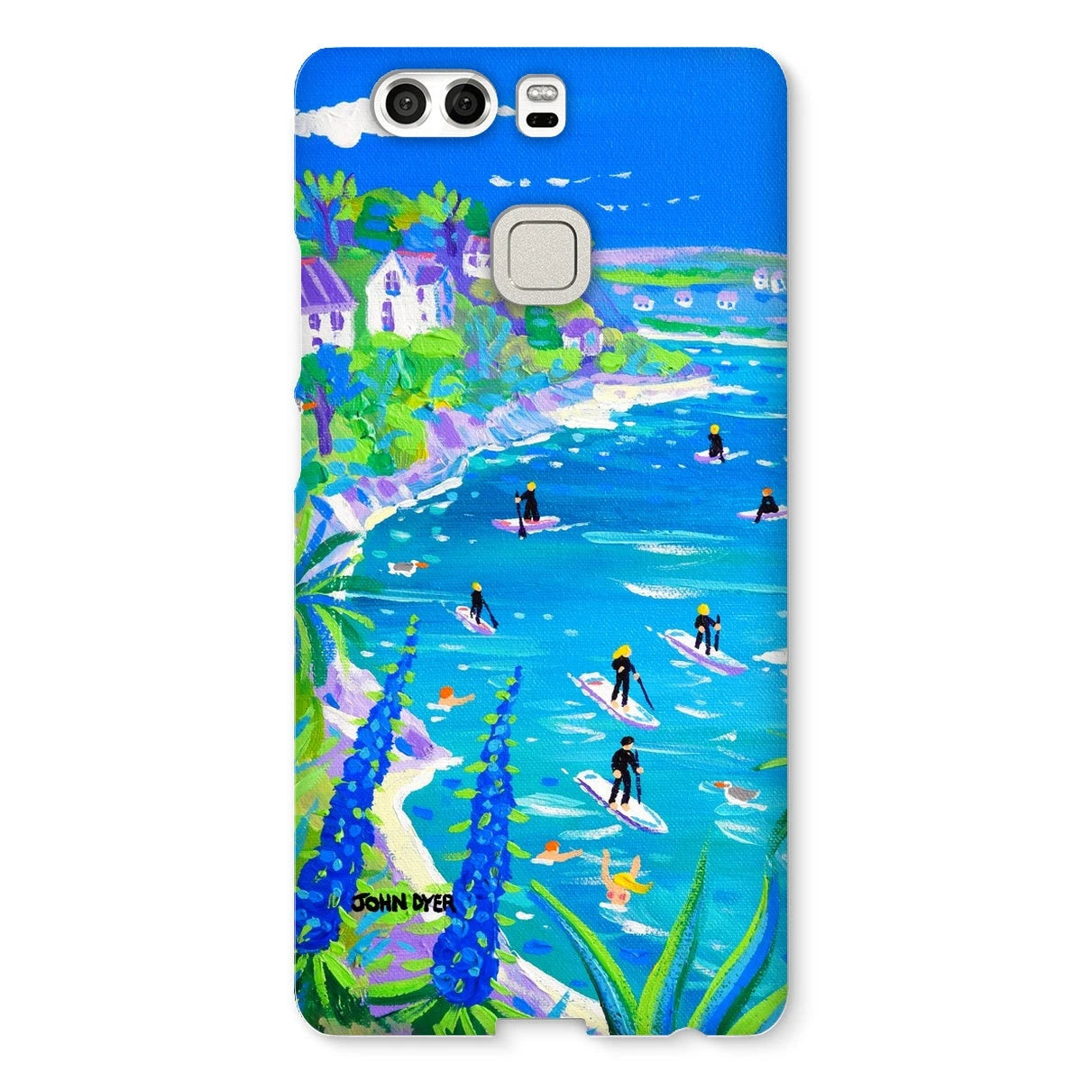 Snap Art Phone Case. SUP Paddleboarding, Gannel Estuary, Newquay. Artist John Dyer. Cornwall Art Gallery John Dyer
