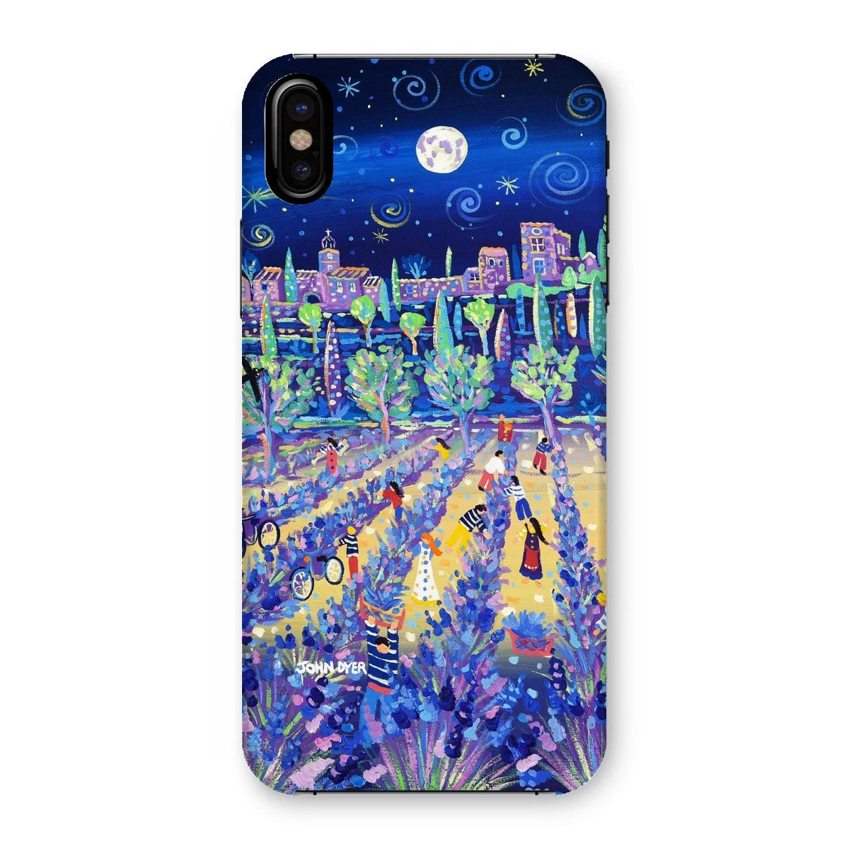 Snap Art Phone Case. Lavender Pickers, Provence, France. Artist John Dyer. Cornwall Art Gallery. John Dyer