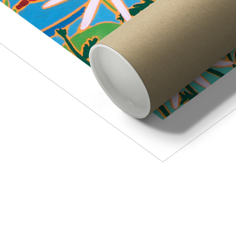 Joanne Short Open Edition Cornish Art Print. 'Summer Colours St Mawes'. Cornwall Art Gallery