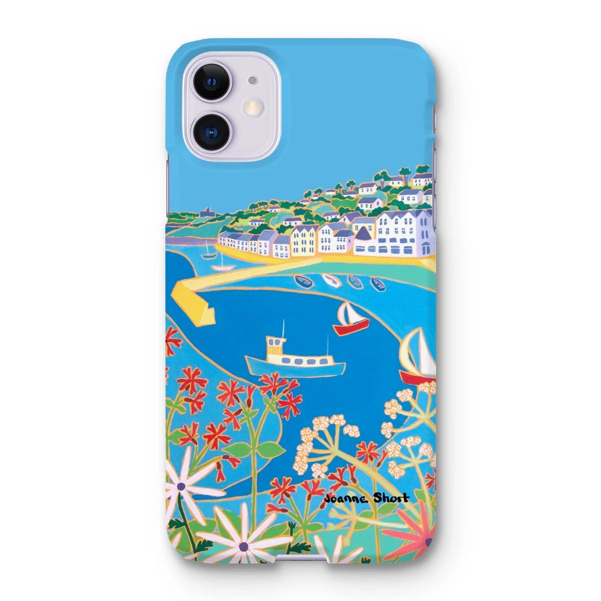 Snap Art Phone Case. St Mawes. Artist Joanne Short. Cornwall Art Gallery Joanne Short