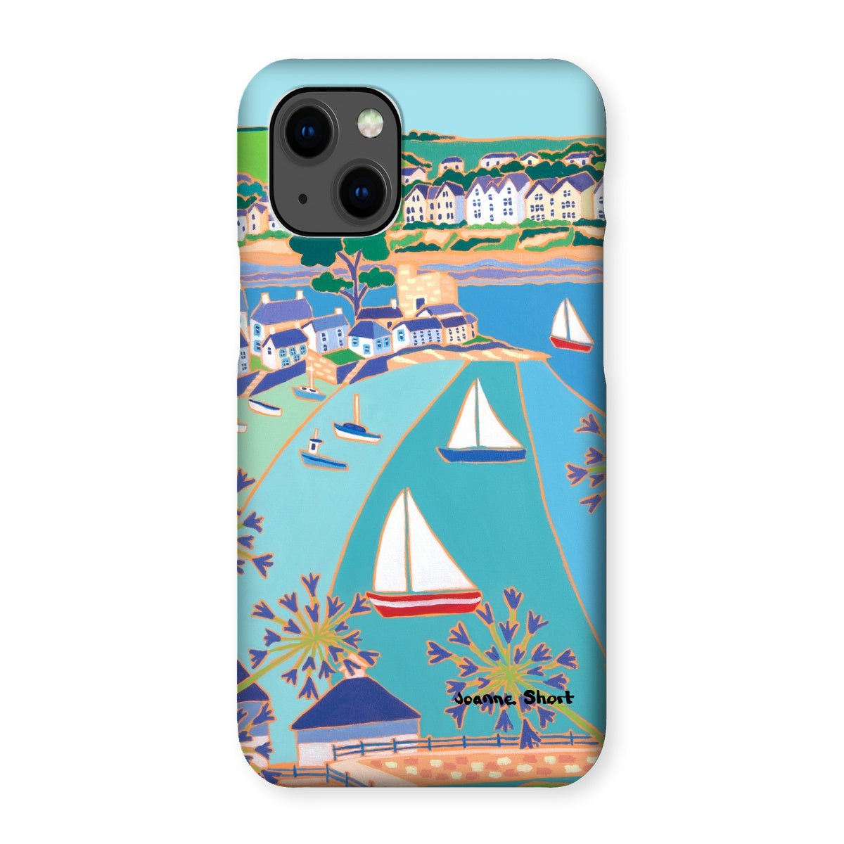 Snap Art Phone Case. Polruan & Fowey River. Artist Joanne Short. Cornwall Art Gallery
