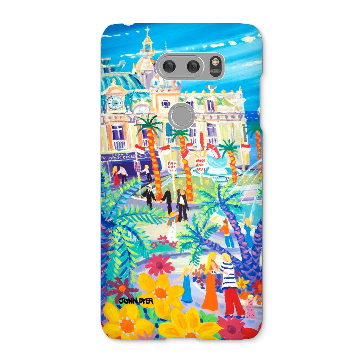Snap Art Phone Case. Casino Square, Monaco. Artist John Dyer. Cornwall Art Gallery
