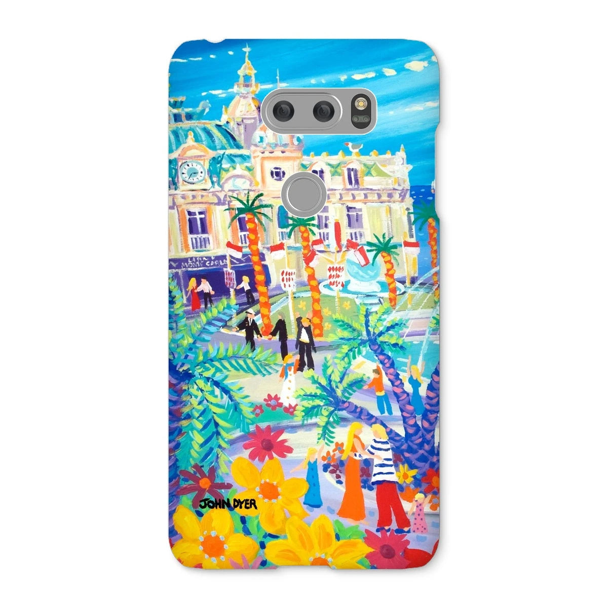 Snap Art Phone Case. Casino Square, Monaco. Artist John Dyer. Cornwall Art Gallery John Dyer