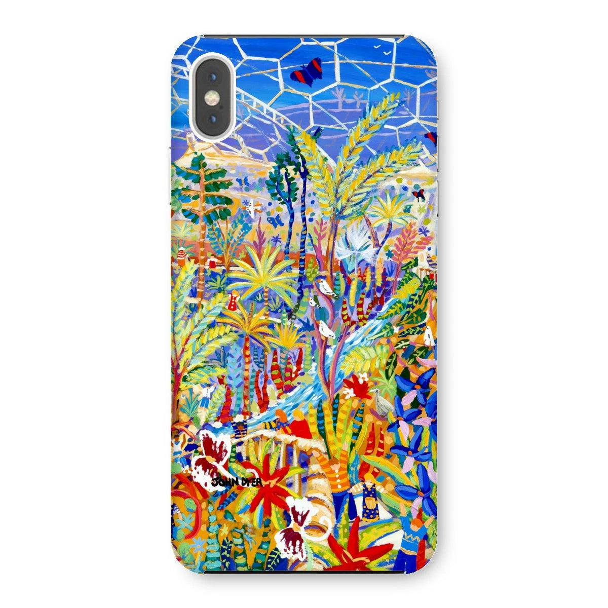 Snap Art Phone Case. Eden Project Rainforest. Artist John Dyer. Cornwall Art Gallery John Dyer