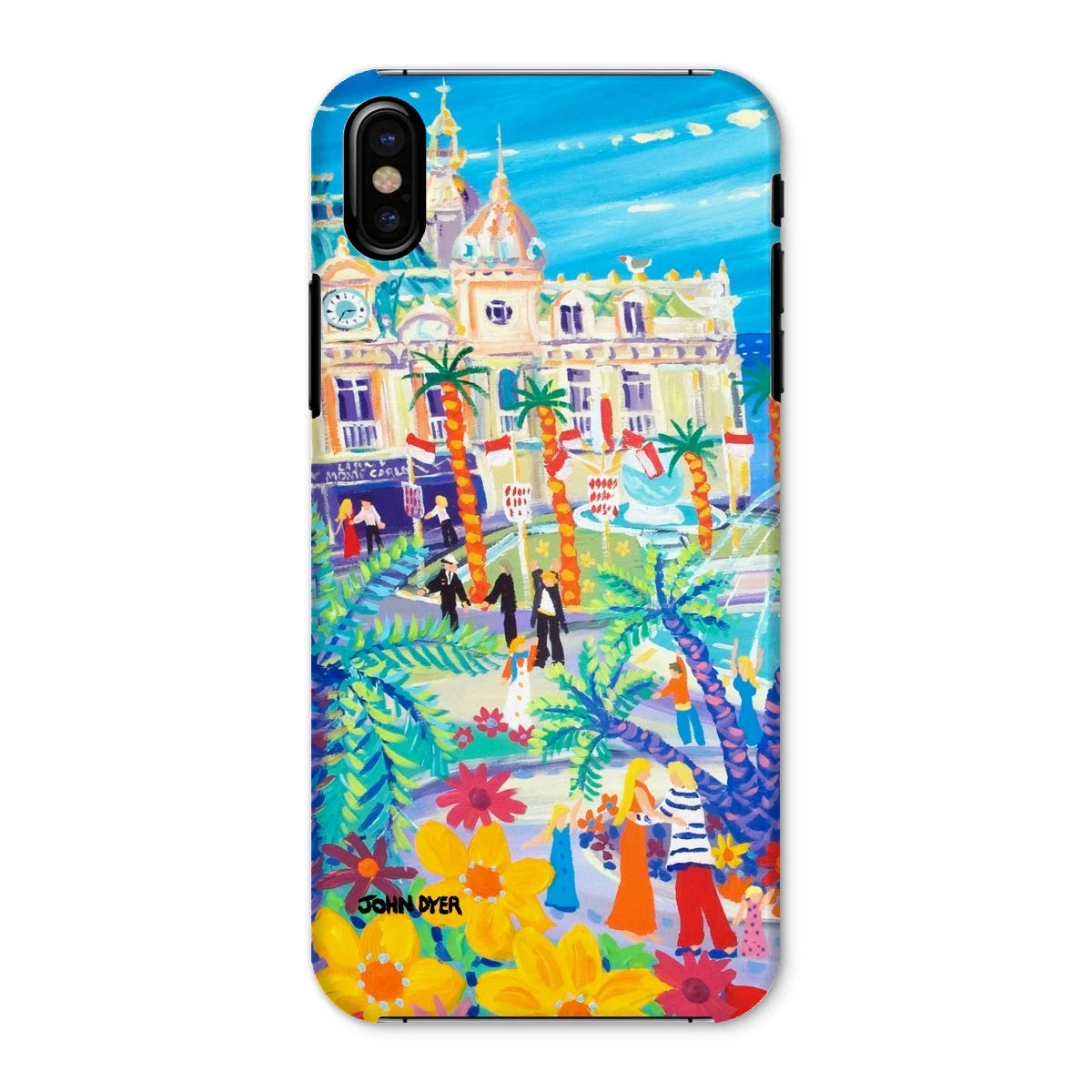 Snap Art Phone Case. Casino Square, Monaco. Artist John Dyer. Cornwall Art Gallery John Dyer