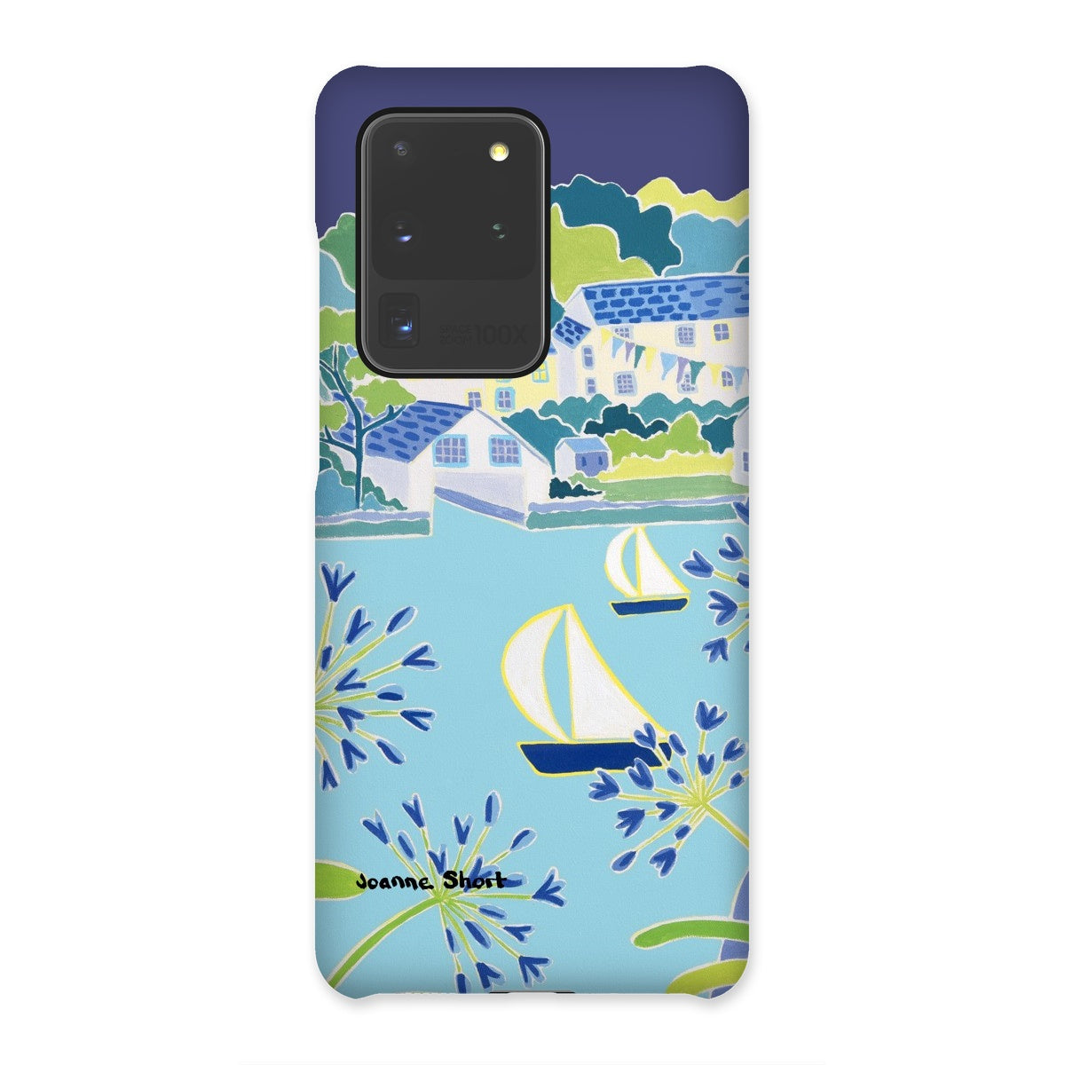 Snap Art Phone Case. Helford River & Village. Artist Joanne Short. Cornwall Art Gallery