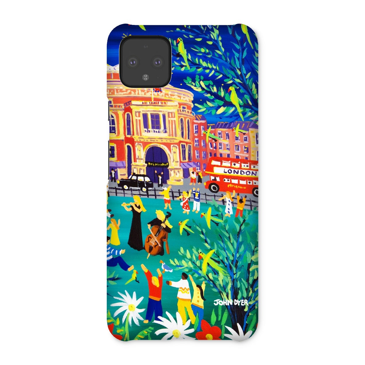 Snap Art Phone Case. Royal Albert Hall, Hyde park, London. Musicians. Artist John Dyer. Cornwall Art Gallery