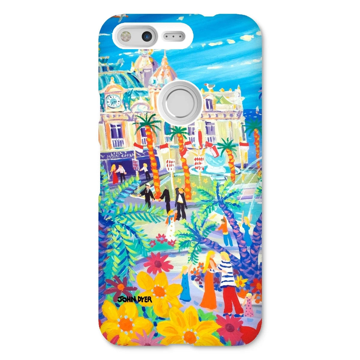 Snap Art Phone Case. Casino Square, Monaco. Artist John Dyer. Cornwall Art Gallery John Dyer