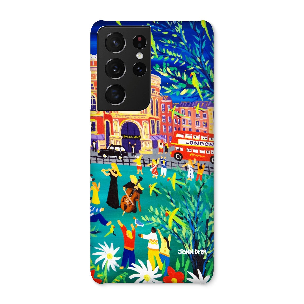 Snap Art Phone Case. Royal Albert Hall, Hyde park, London. Musicians. Artist John Dyer. Cornwall Art Gallery
