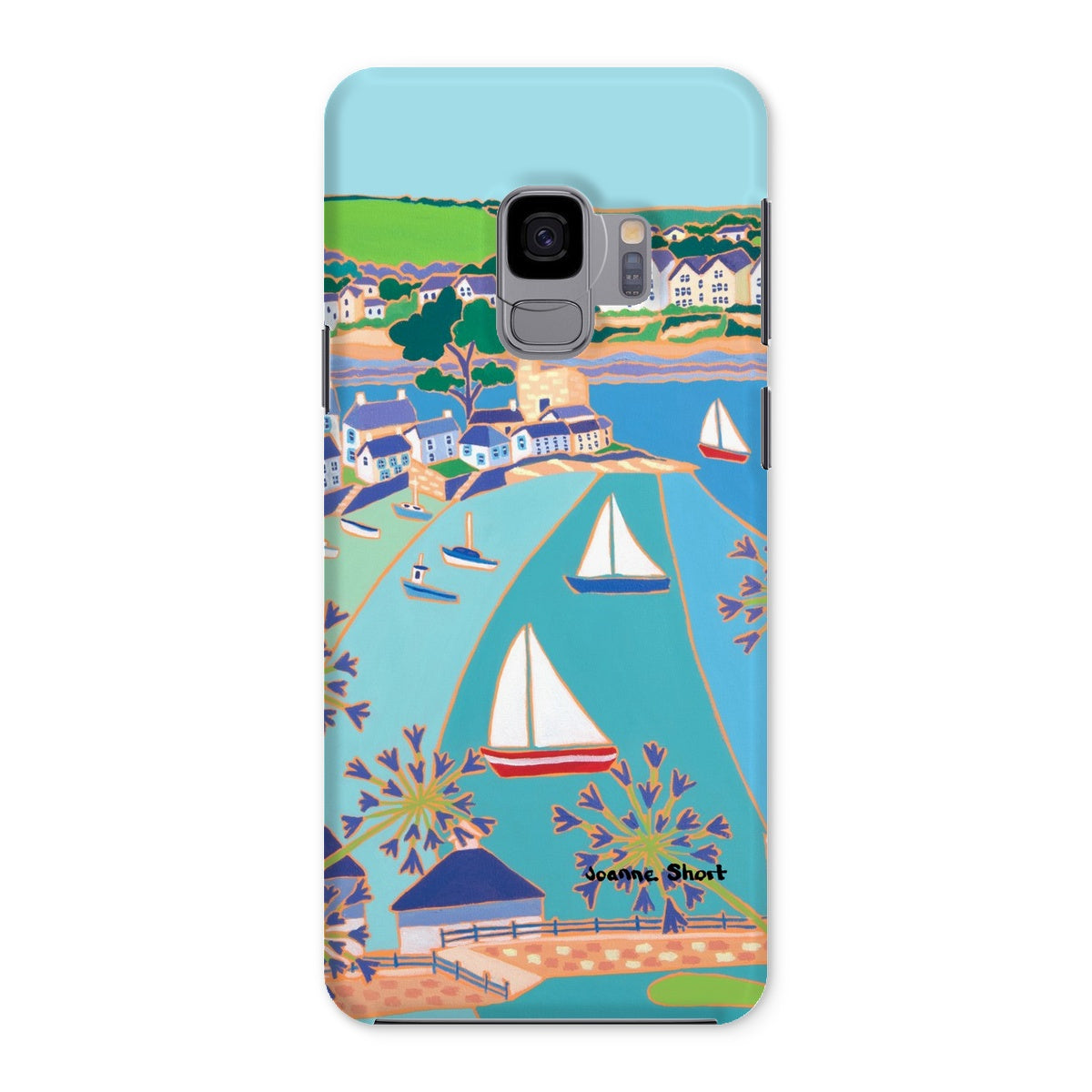Snap Art Phone Case. Polruan & Fowey River. Artist Joanne Short. Cornwall Art Gallery