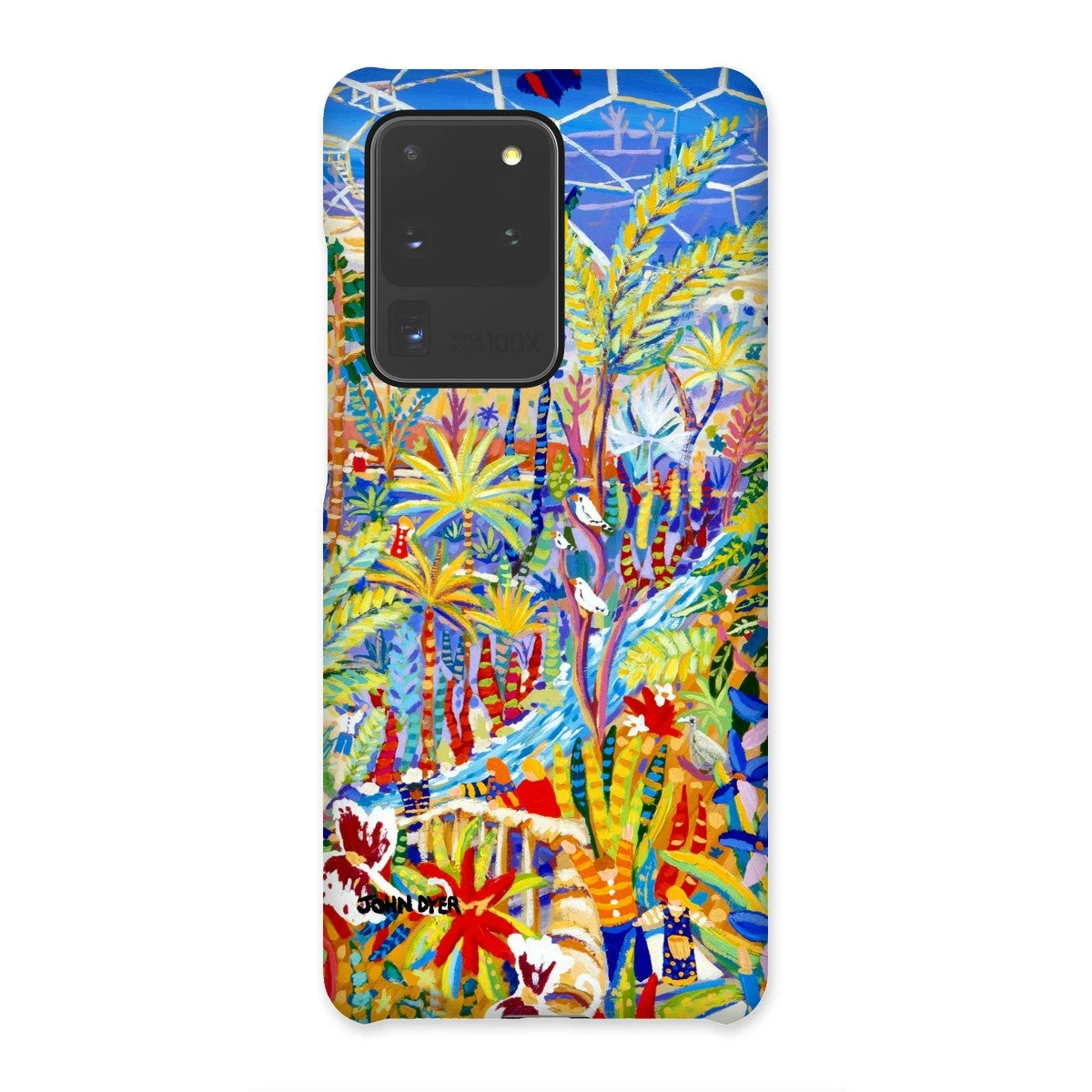 Snap Art Phone Case. Eden Project Rainforest. Artist John Dyer. Cornwall Art Gallery John Dyer