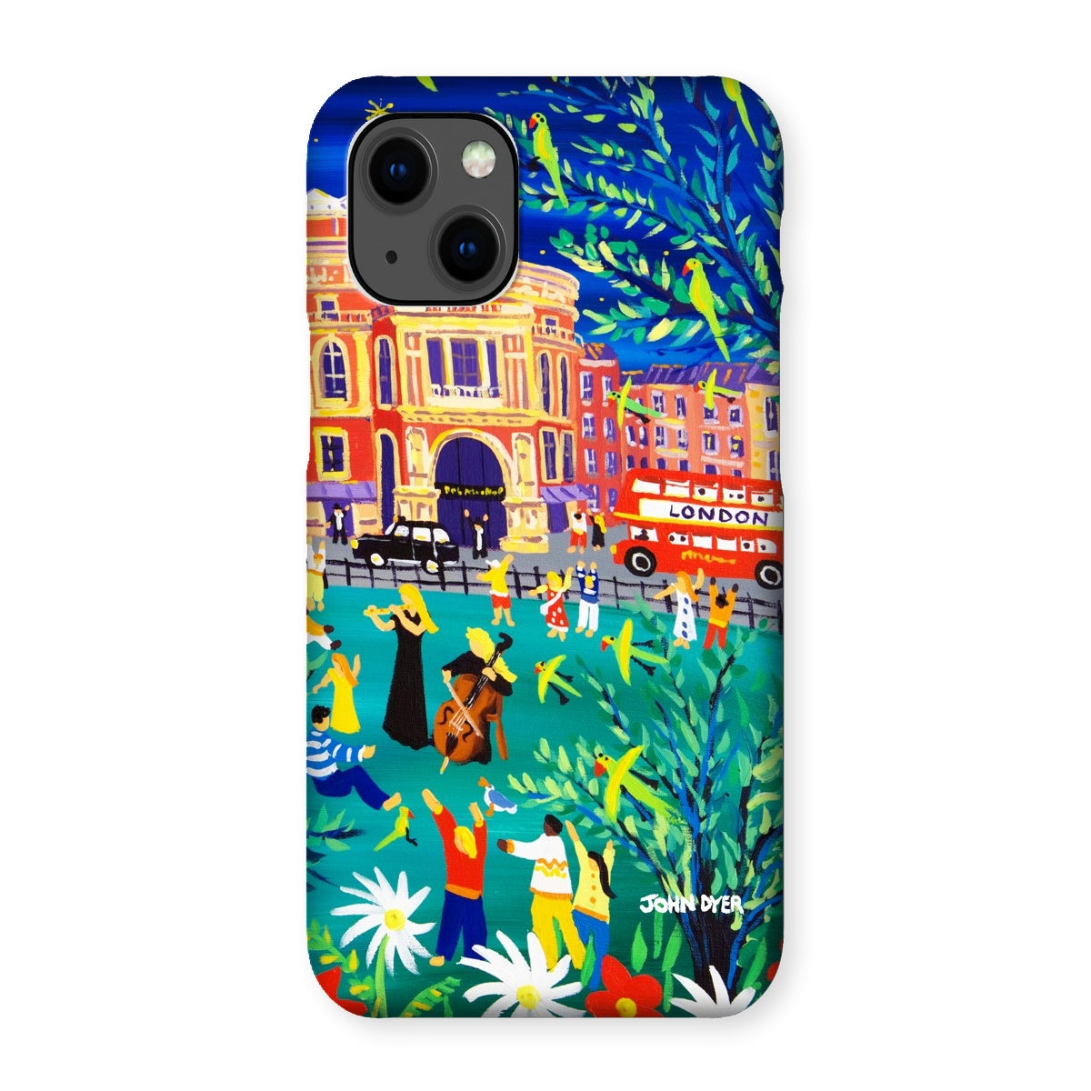 Snap Art Phone Case. Royal Albert Hall, Hyde park, London. Musicians. Artist John Dyer. Cornwall Art Gallery