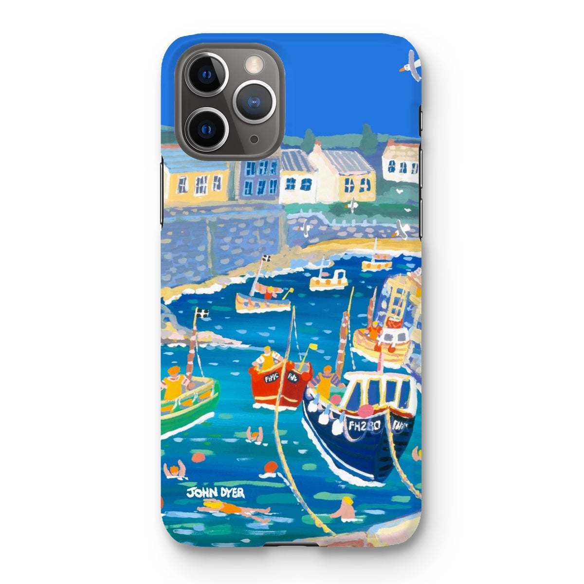 Snap Art Phone Case. Coverack Harbour. Artist John Dyer. Cornwall Art Gallery