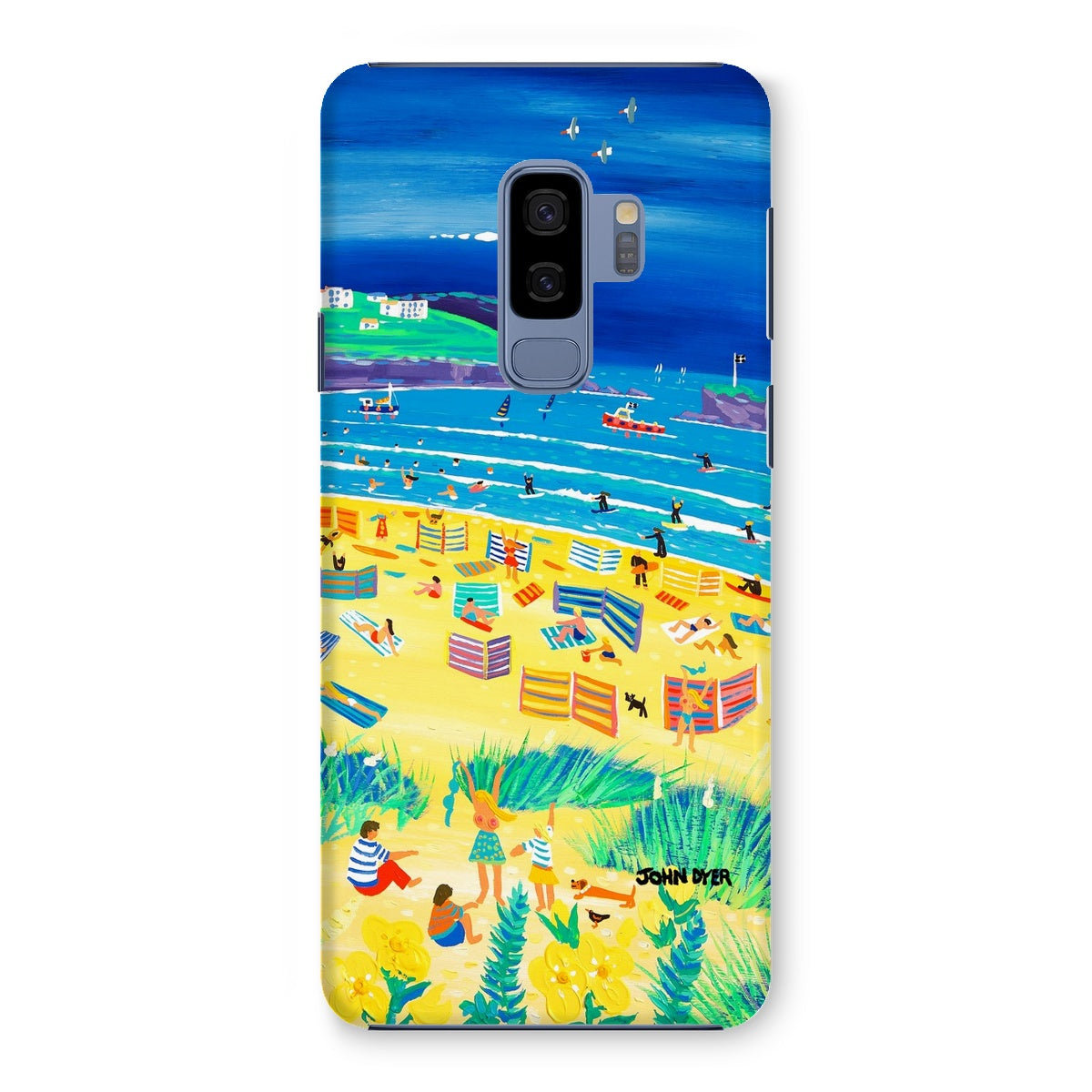 Snap Art Phone Case. Perranporth Beach. Artist John Dyer. Cornwall Art Gallery