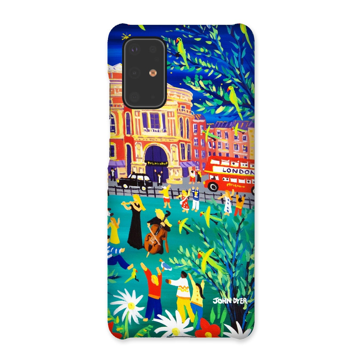 Snap Art Phone Case. Royal Albert Hall, Hyde park, London. Musicians. Artist John Dyer. Cornwall Art Gallery