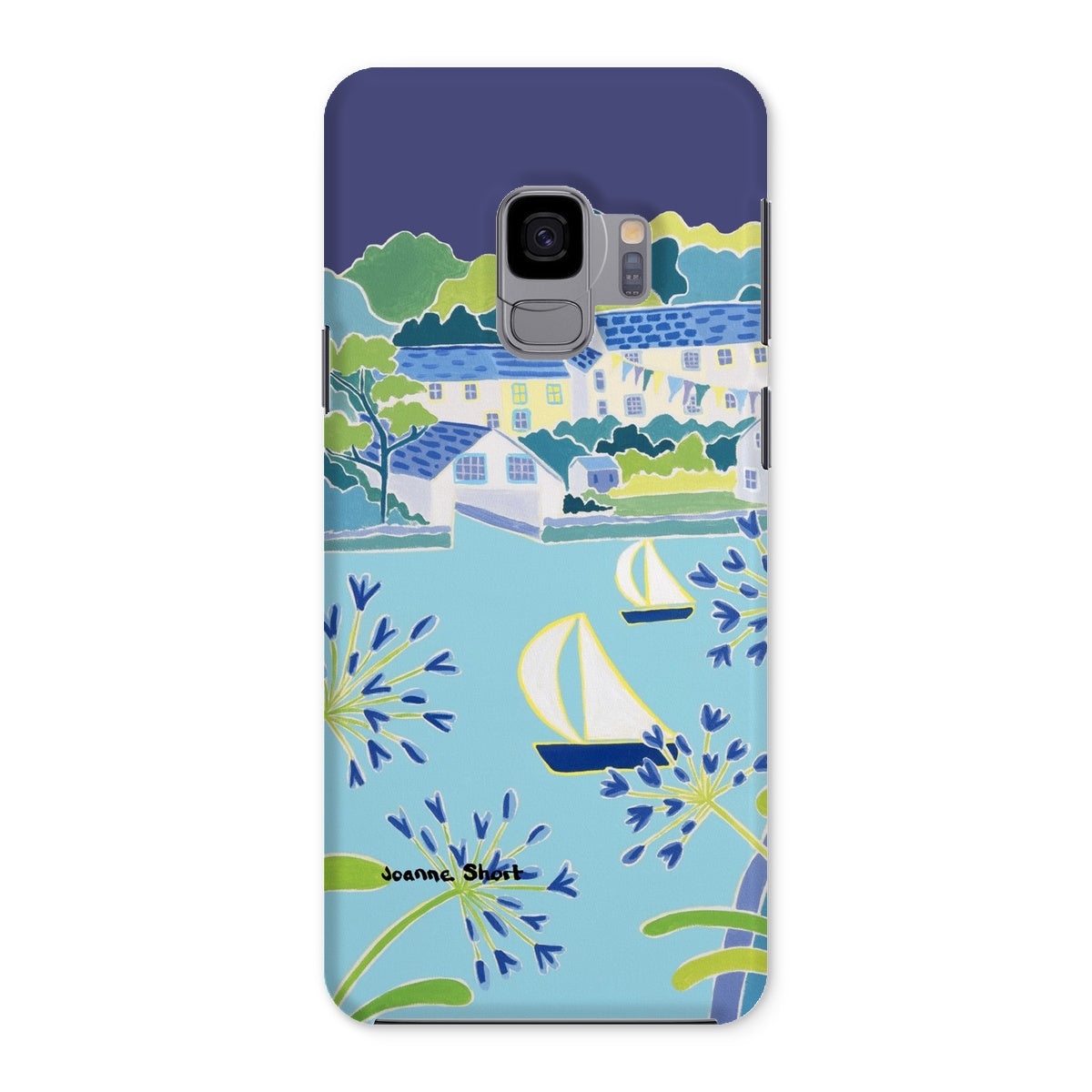 Snap Art Phone Case. Helford River & Village. Artist Joanne Short. Cornwall Art Gallery