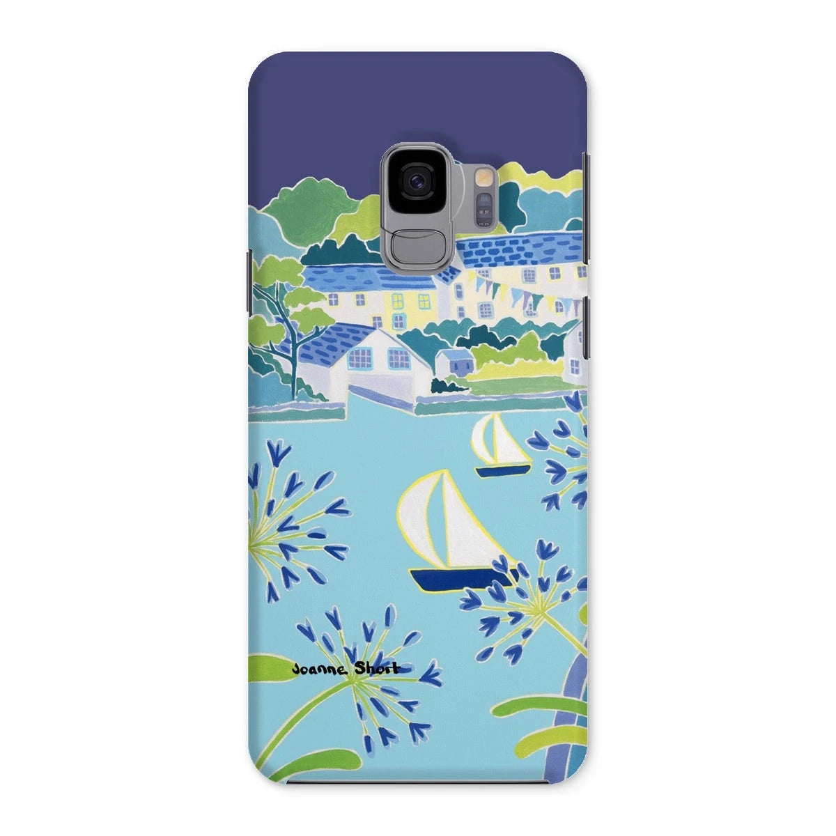 Snap Art Phone Case. Helford River & Village. Artist Joanne Short. Cornwall Art Gallery Joanne Short
