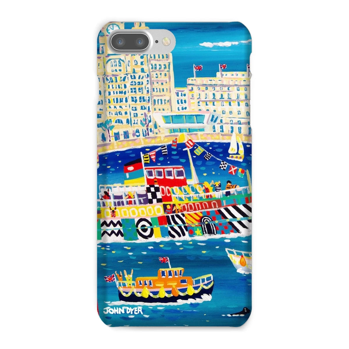Snap Art Phone Case. Liverpool Mersey River Dazzle Ferry. Artist John Dyer. Cornwall Art Gallery John Dyer