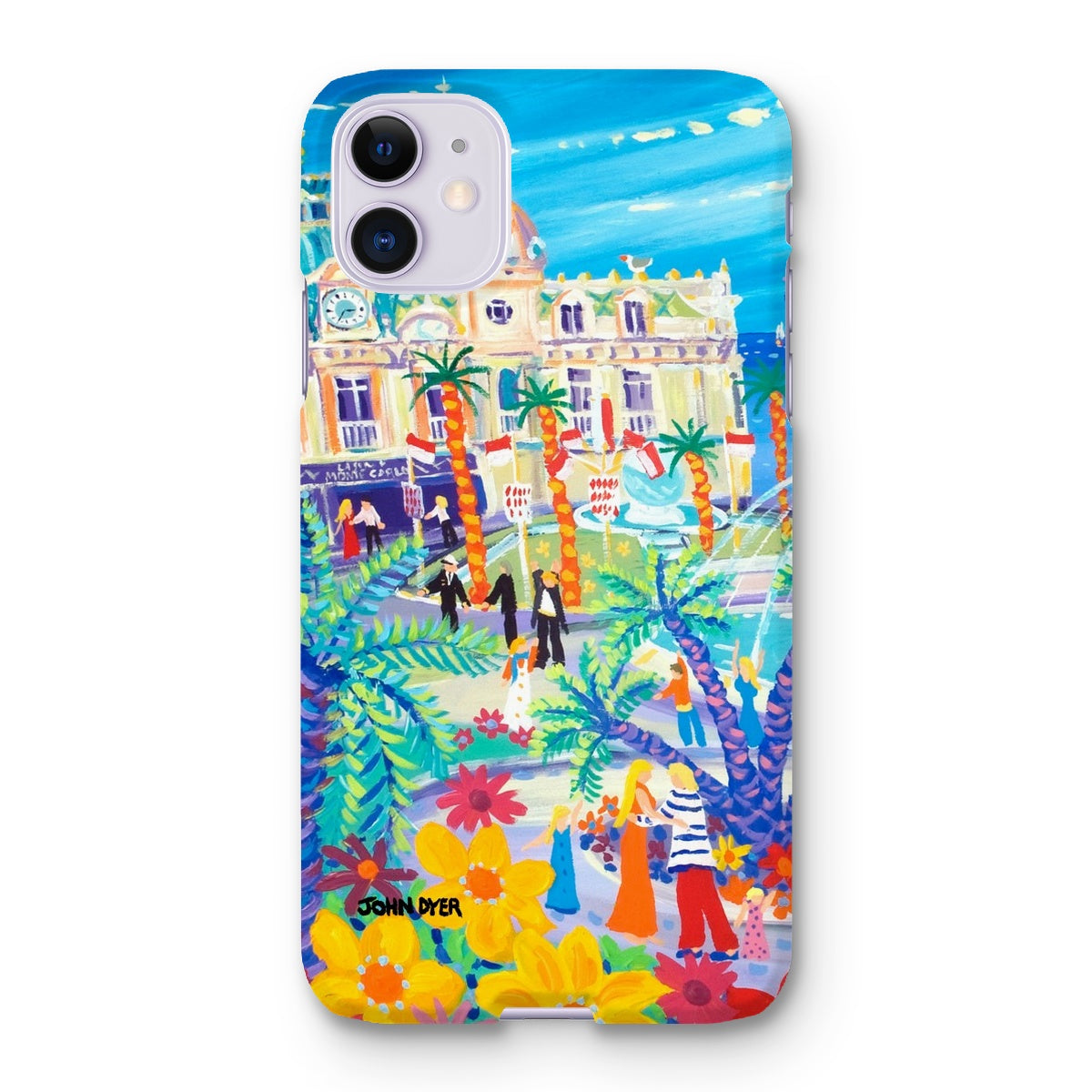 Snap Art Phone Case. Casino Square, Monaco. Artist John Dyer. Cornwall Art Gallery