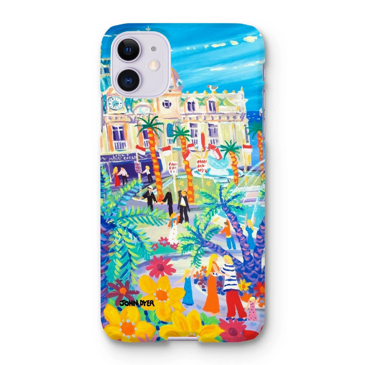 Snap Art Phone Case. Casino Square, Monaco. Artist John Dyer. Cornwall Art Gallery John Dyer
