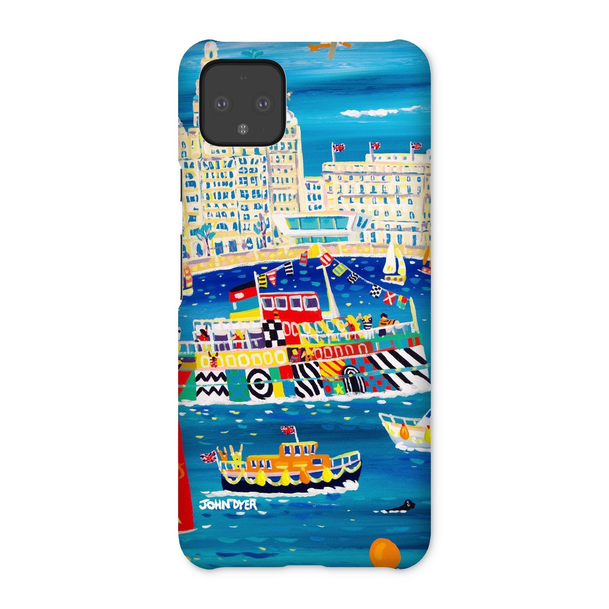 Snap Art Phone Case. Liverpool Mersey River Dazzle Ferry. Artist John Dyer. Cornwall Art Gallery John Dyer