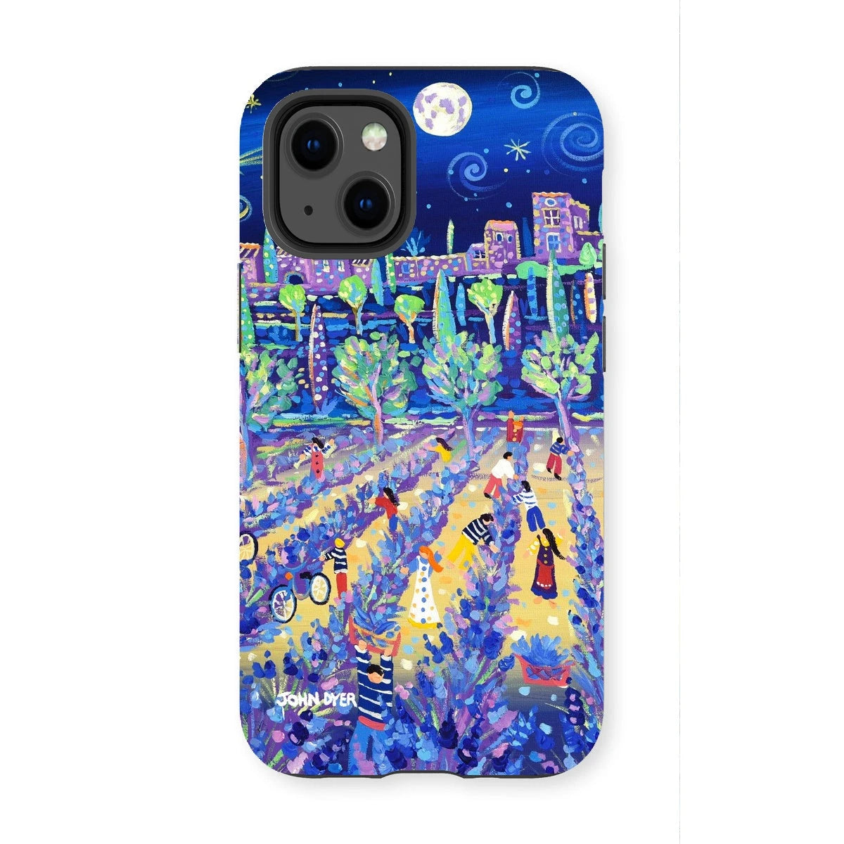 Tough Art Phone Case. Lavender Pickers, Provence, France. Artist John Dyer. Cornwall Art Gallery. John Dyer