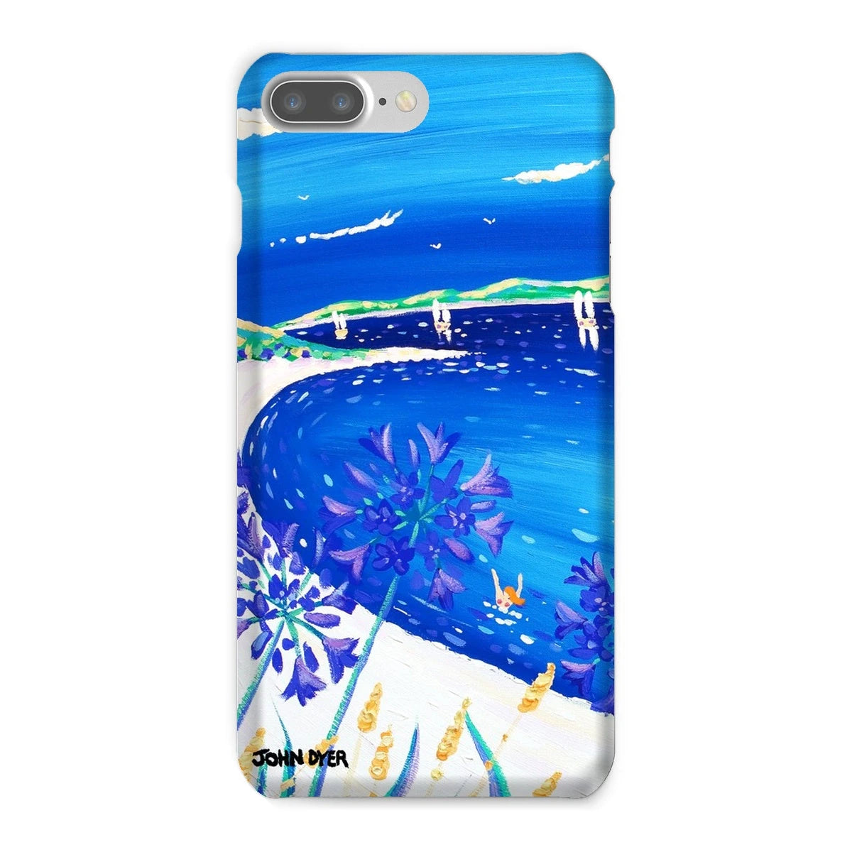 Snap Art Phone Case. Agapanthus Flowers, Tresco. Artist John Dyer. Cornwall Art Gallery. John Dyer