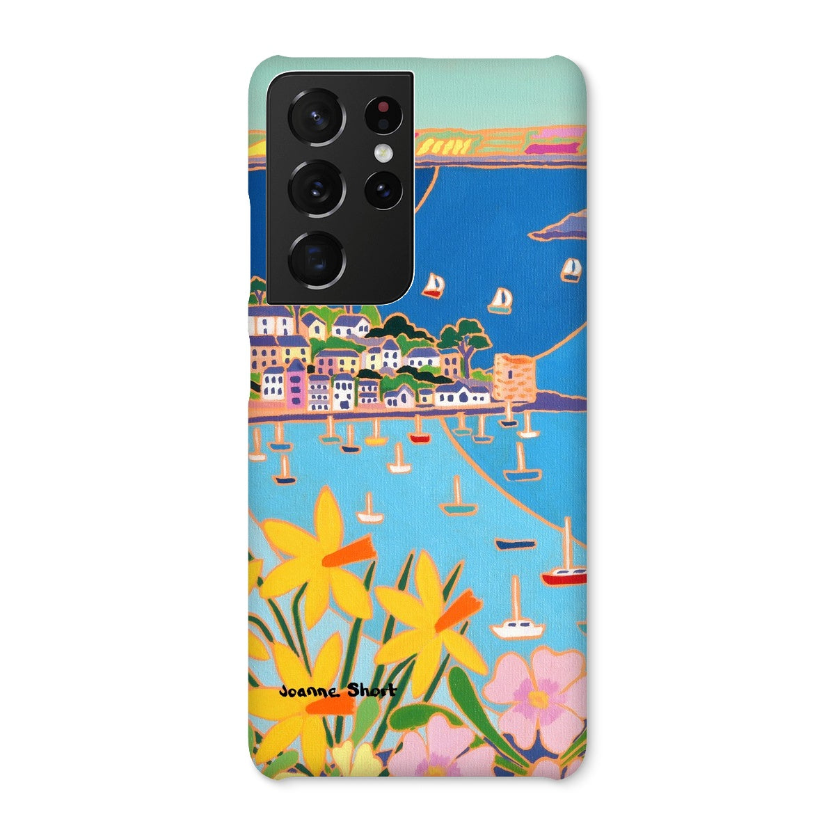 Snap Art Phone Case. Polruan, Fowey River. Artist Joanne Short. Cornwall Art Gallery