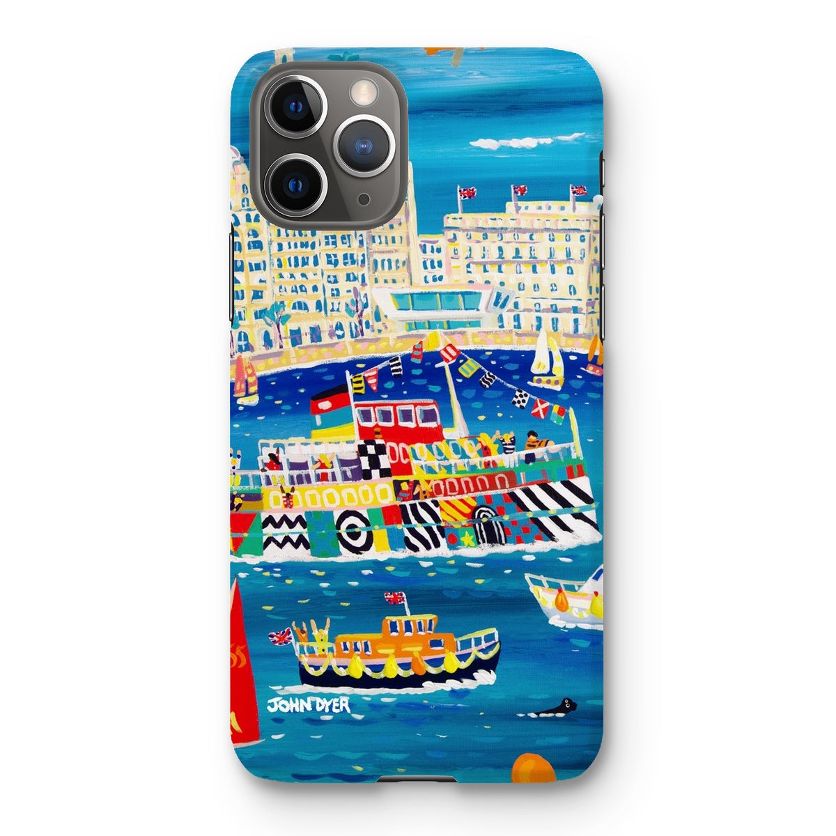 Snap Art Phone Case. Liverpool Mersey River Dazzle Ferry. Artist John Dyer. Cornwall Art Gallery John Dyer