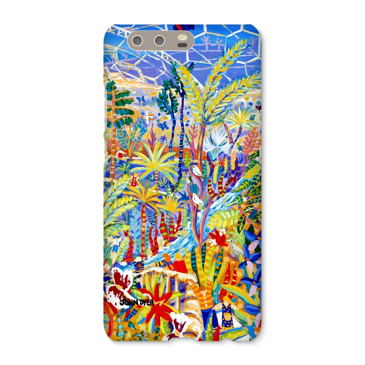 Snap Art Phone Case. Eden Project Rainforest. Artist John Dyer. Cornwall Art Gallery John Dyer