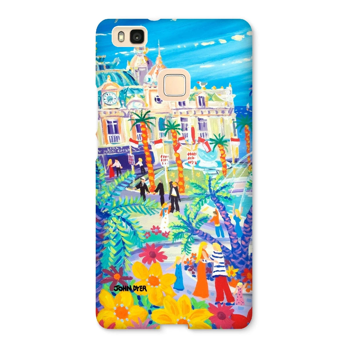 Snap Art Phone Case. Casino Square, Monaco. Artist John Dyer. Cornwall Art Gallery John Dyer