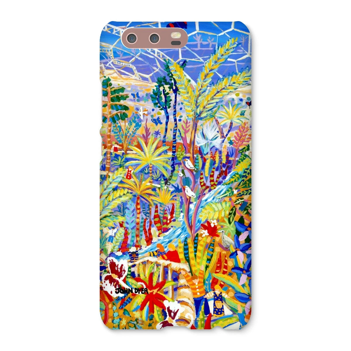 Snap Art Phone Case. Eden Project Rainforest. Artist John Dyer. Cornwall Art Gallery John Dyer