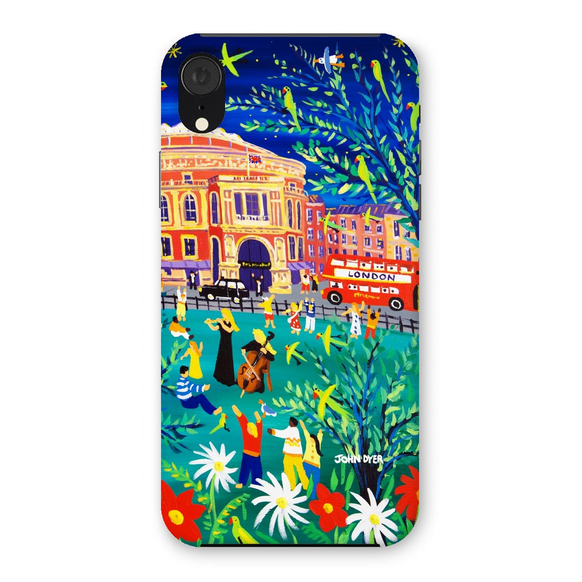Snap Art Phone Case. Royal Albert Hall, Hyde park, London. Musicians. Artist John Dyer. Cornwall Art Gallery