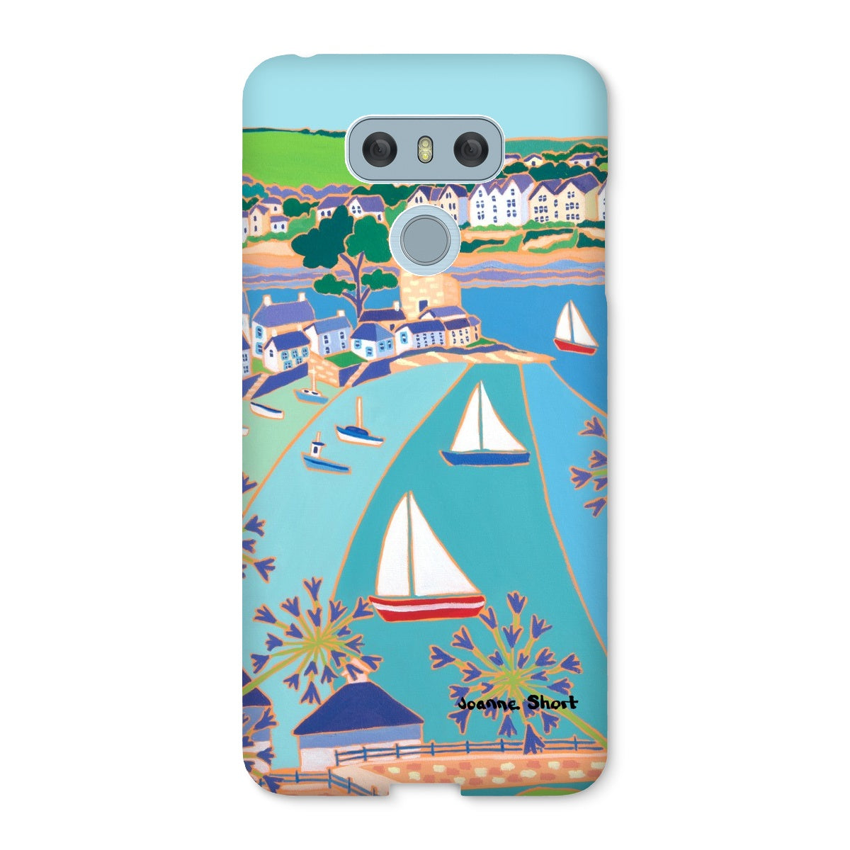 Snap Art Phone Case. Polruan & Fowey River. Artist Joanne Short. Cornwall Art Gallery