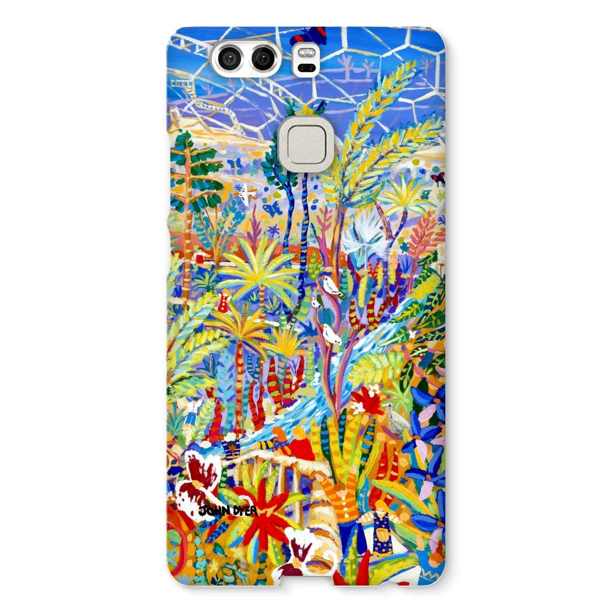 Snap Art Phone Case. Eden Project Rainforest. Artist John Dyer. Cornwall Art Gallery John Dyer