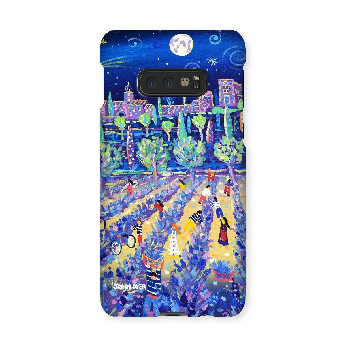 Snap Art Phone Case. Lavender Pickers, Provence, France. Artist John Dyer. Cornwall Art Gallery. John Dyer