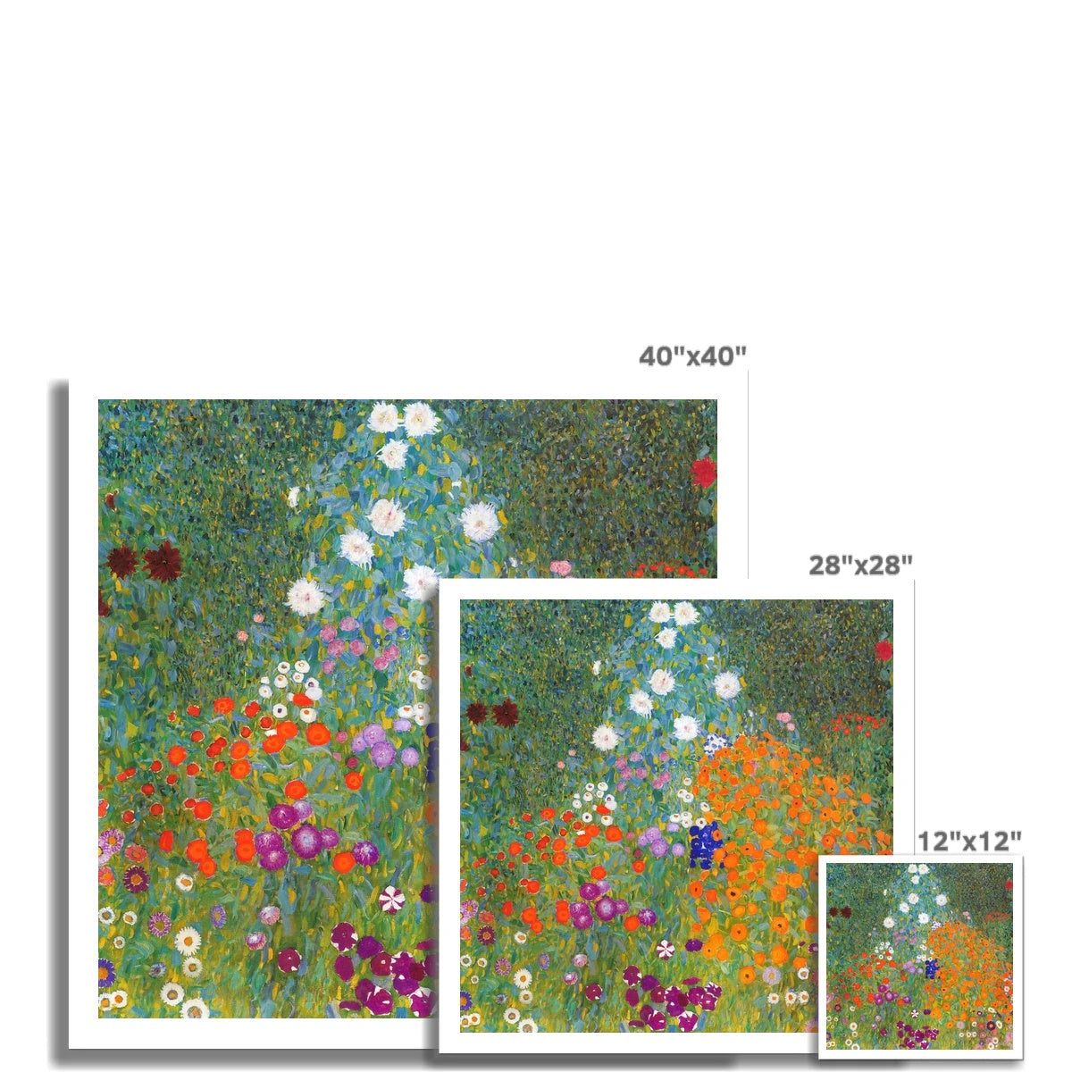 Gustav Klimt Open Edition Art Print. 'Bauerngarten' (Cottage Garden) . Art Gallery Historic Art Gustav Klimt