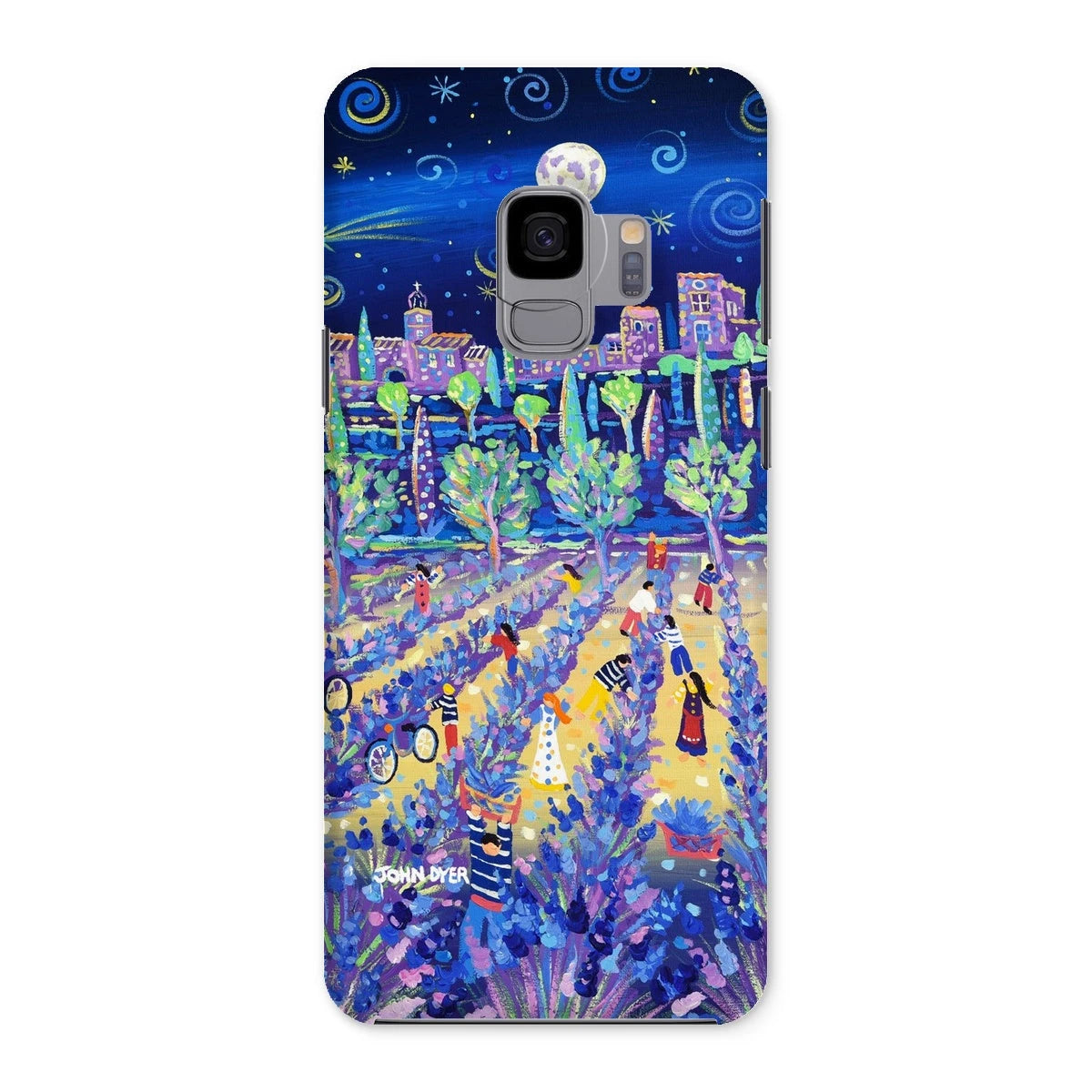 Snap Art Phone Case. Lavender Pickers, Provence, France. Artist John Dyer. Cornwall Art Gallery. John Dyer