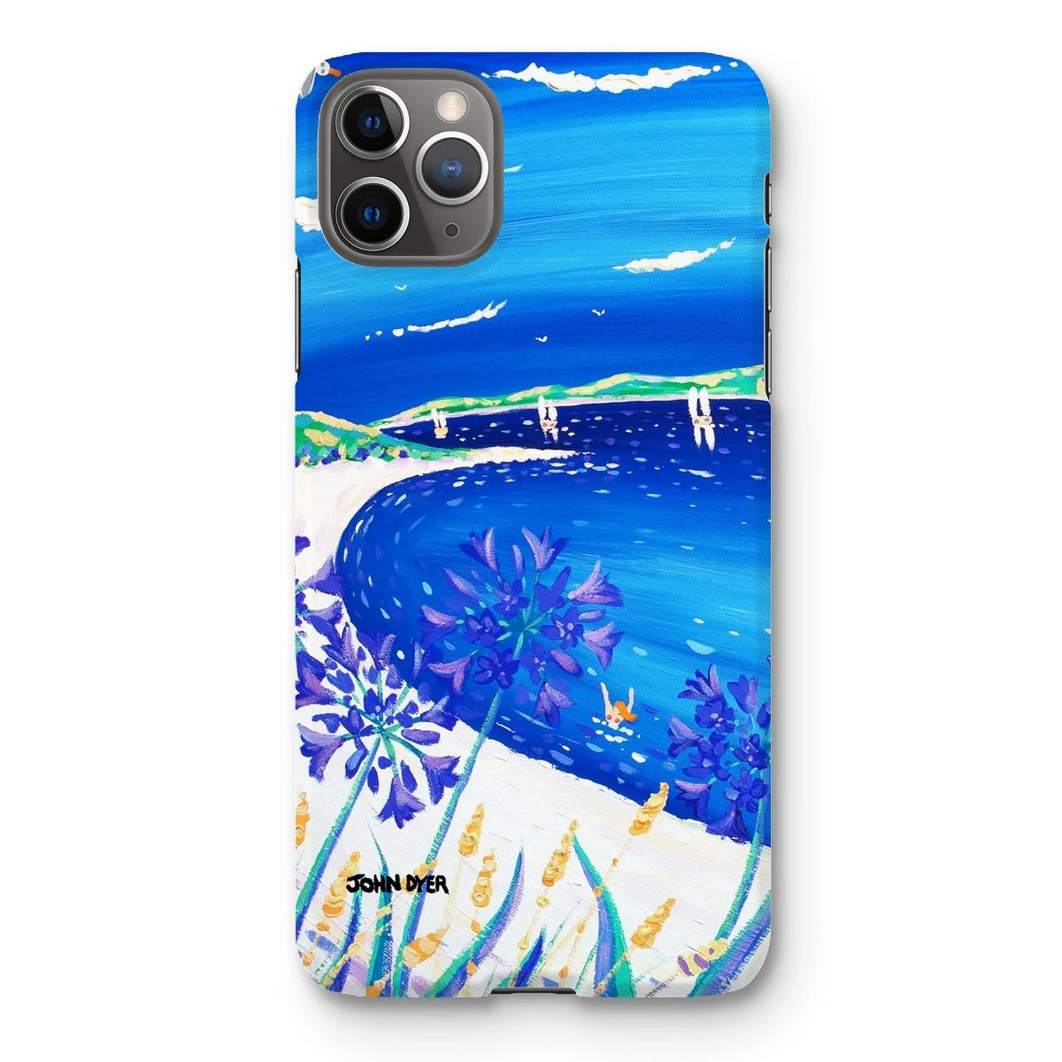 Snap Art Phone Case. Agapanthus Flowers, Tresco. Artist John Dyer. Cornwall Art Gallery. John Dyer