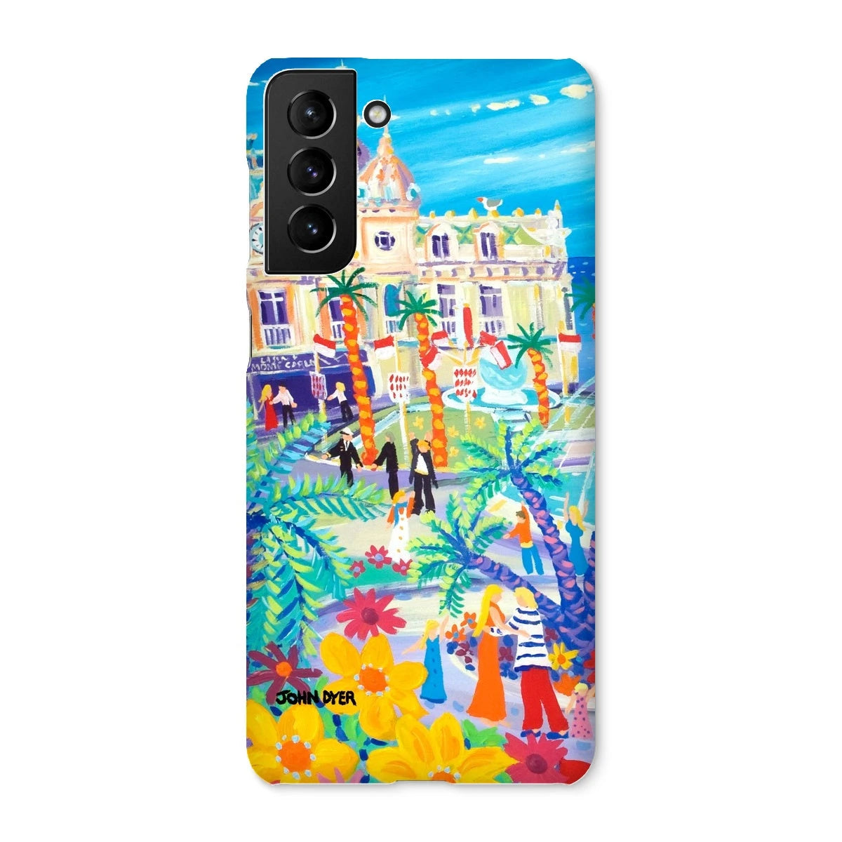 Snap Art Phone Case. Casino Square, Monaco. Artist John Dyer. Cornwall Art Gallery John Dyer