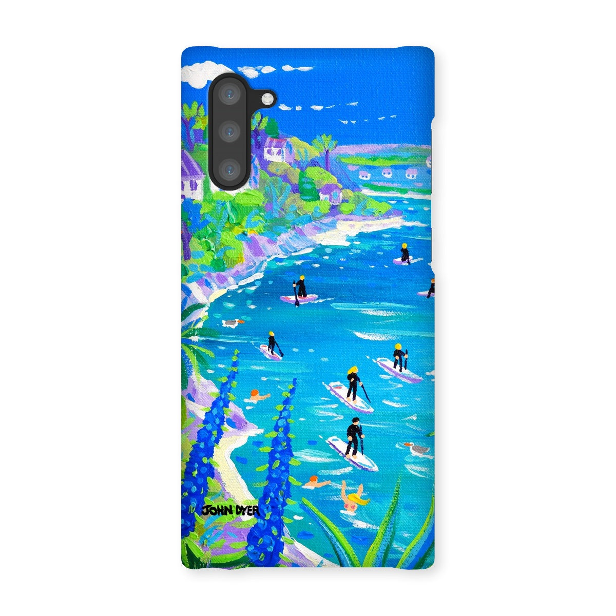Snap Art Phone Case. SUP Paddleboarding, Gannel Estuary, Newquay. Artist John Dyer. Cornwall Art Gallery