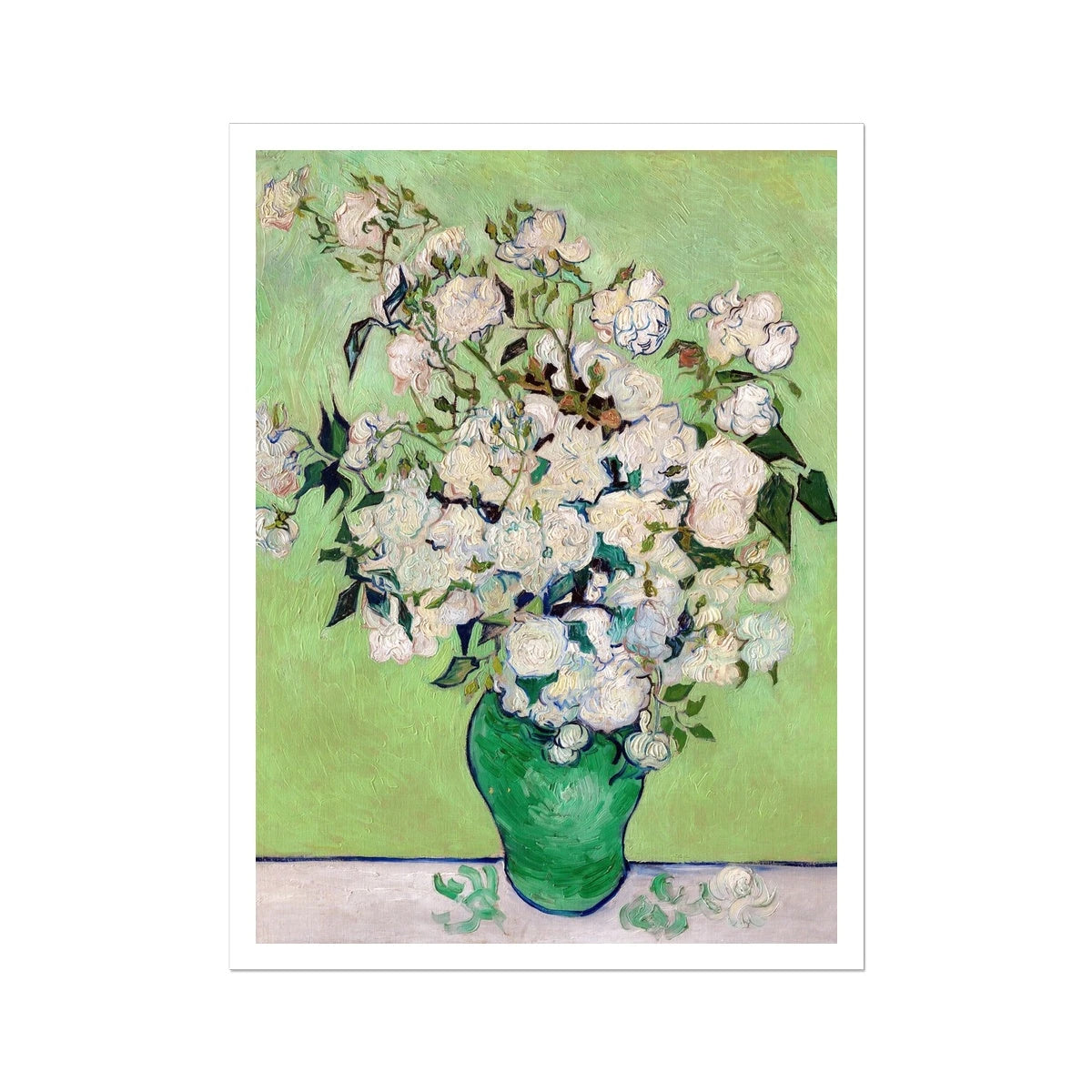 'Roses' Still Life by Vincent Van Gogh. Garden Flowers Open Edition Fine Art Print. Historic Art Vincent Van Gogh