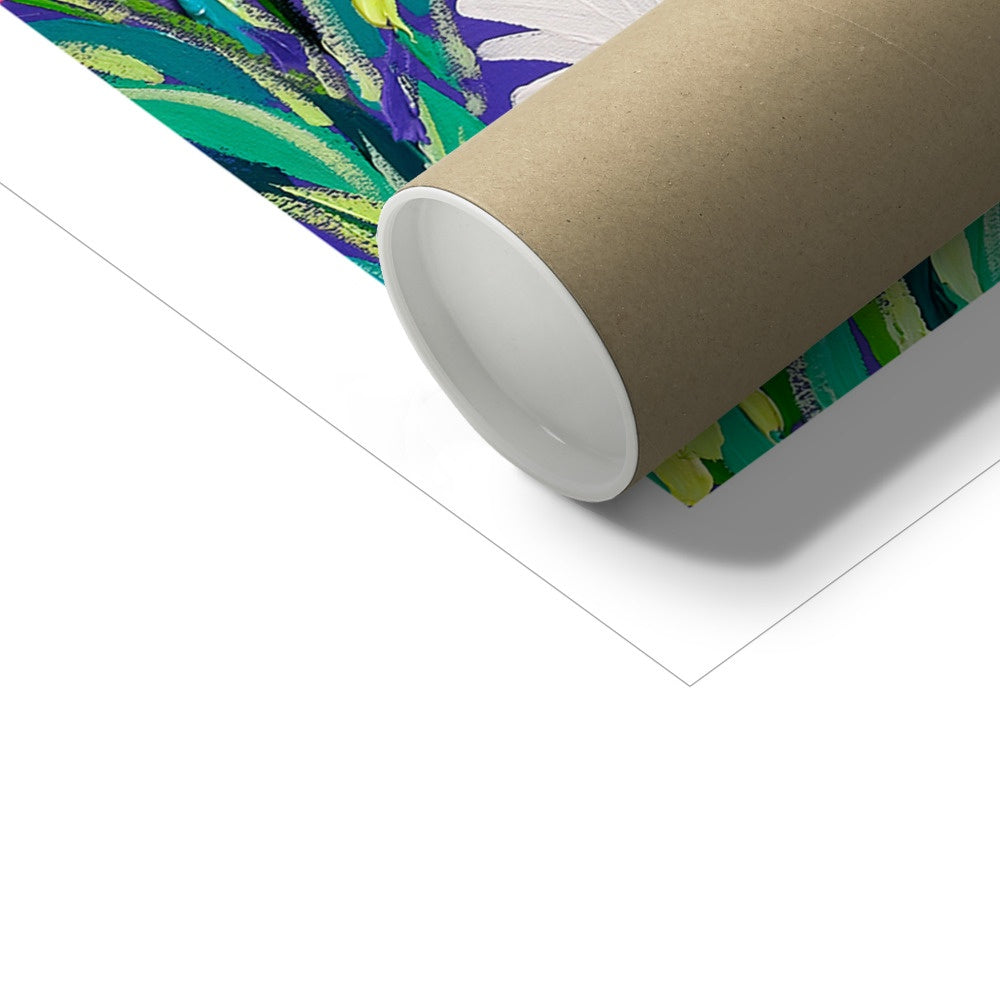 John Dyer Fine Art Print. Open Edition Cornish Art Print. 'Snoozing Seals under the Moon, Godrevy'. Cornwall Art Gallery