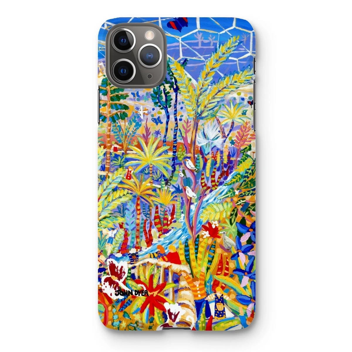 Snap Art Phone Case. Eden Project Rainforest. Artist John Dyer. Cornwall Art Gallery John Dyer