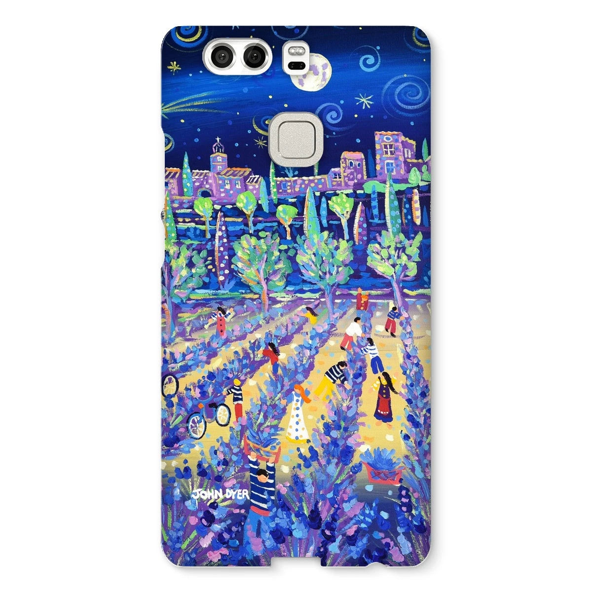 Snap Art Phone Case. Lavender Pickers, Provence, France. Artist John Dyer. Cornwall Art Gallery. John Dyer
